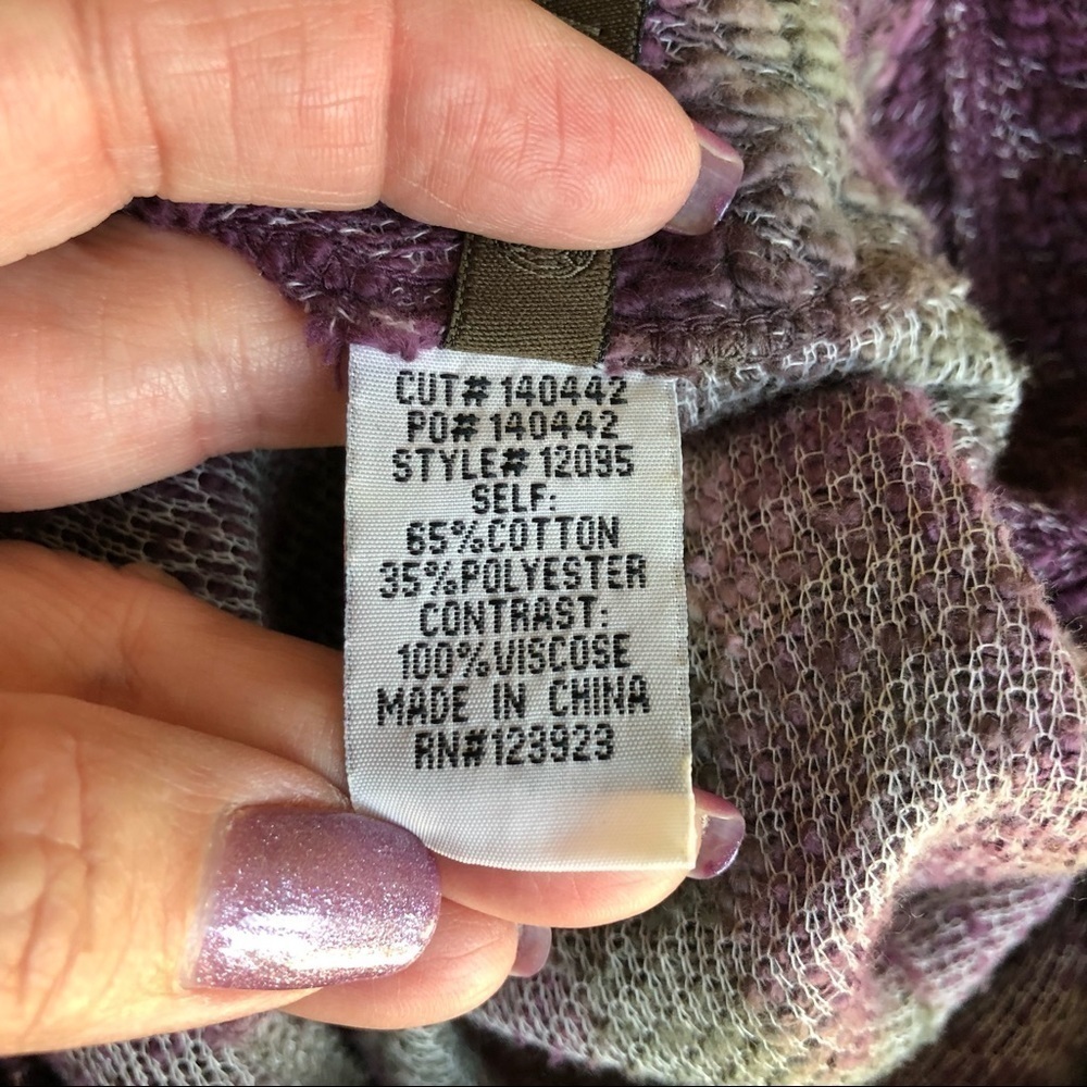 XCVI Tunic Purple Gray Tunic Medium - Picture 7 of 10